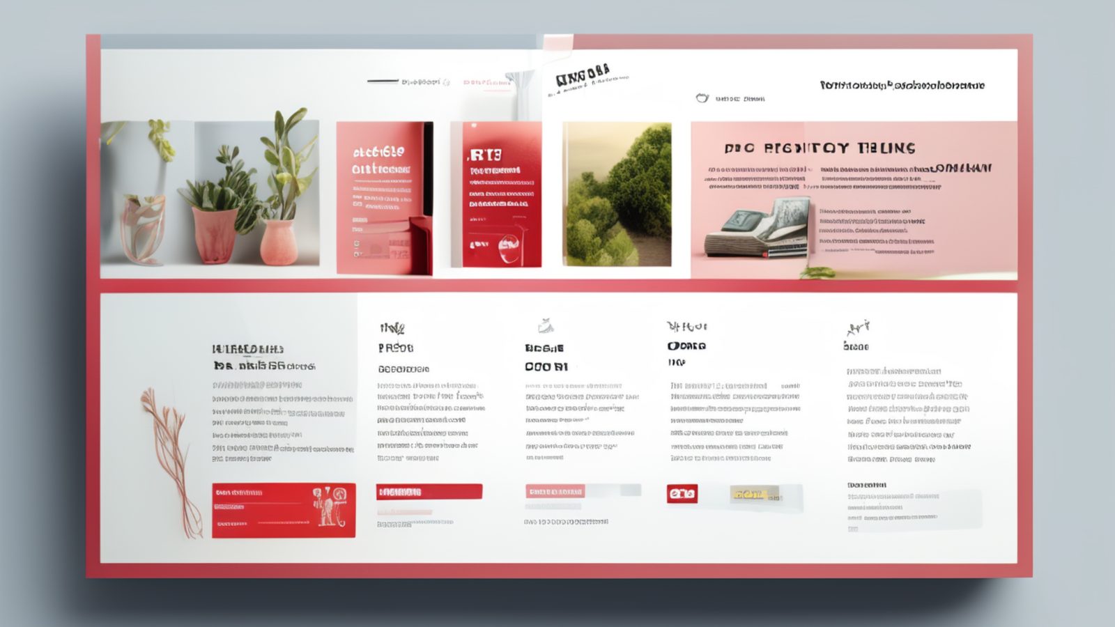 Template 5 compact brochure layout preview