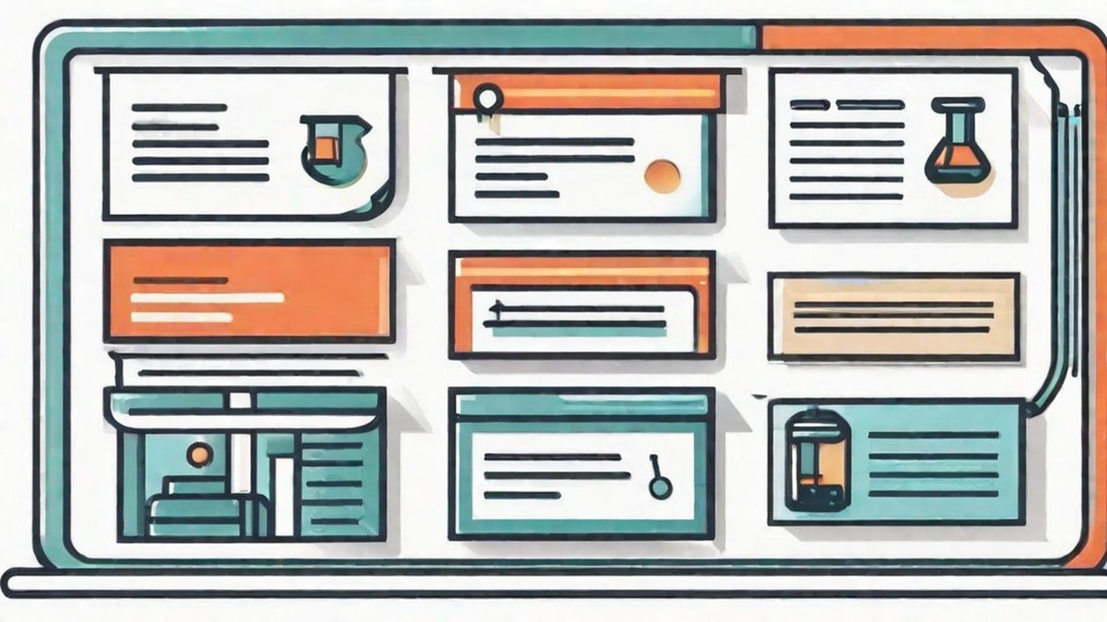 Template 7 frames layout preview